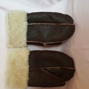 Genuine sheepskin gloves, unisex, women M, men S, NEW